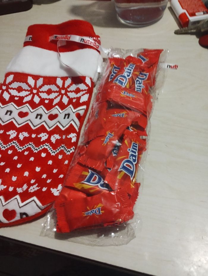 Botte de Noël avec chocolat neuf