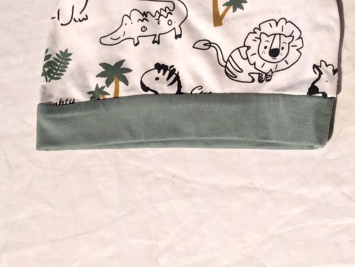 Bonnet Nœud Pointe Dessins Animaux Savane Bandeau Vert Vêtement Accessoire Petits Enfants Bébés - photo numéro 4