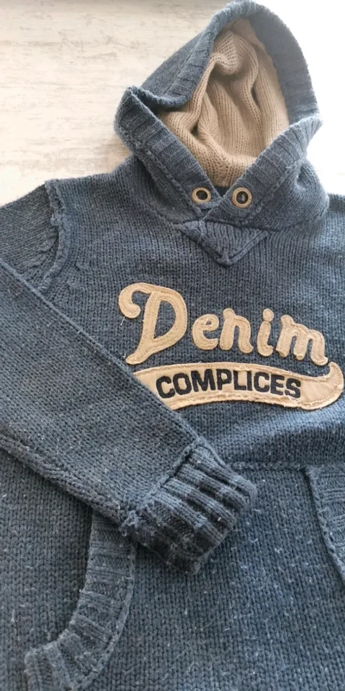 Pull à capuche - Complices - 8 ans - photo numéro 3