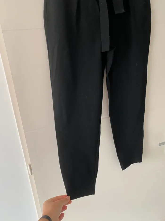 Pantalon « paperbag » avec ceinture à nouer Only - taille 40 - photo numéro 3