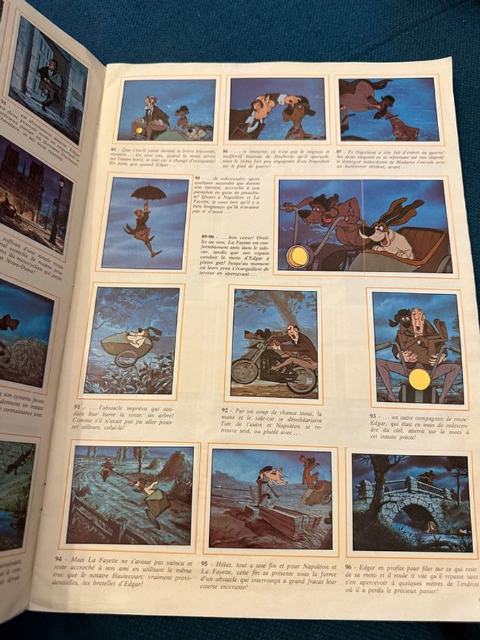 Grand album Panini complet Les Aristochats Disney stickers autocollants ancien vintage - photo numéro 6