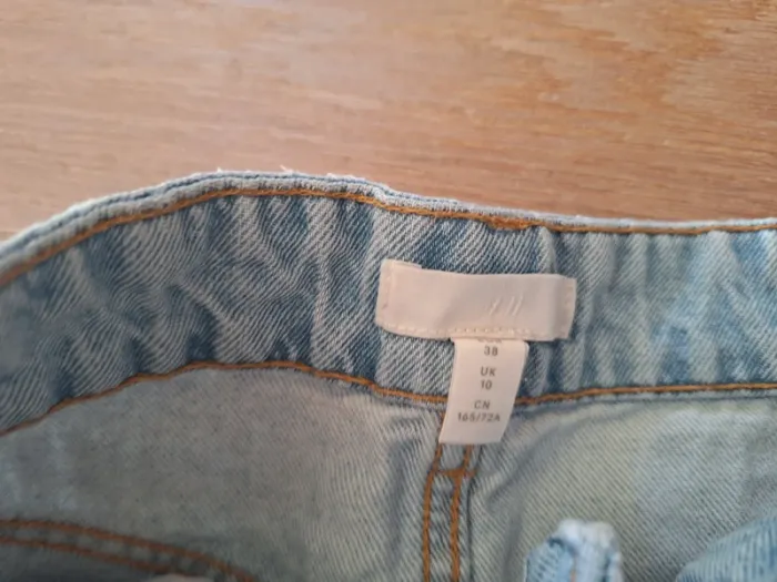 Pantalon jean bleu clair H&M M 38 femme - photo numéro 4
