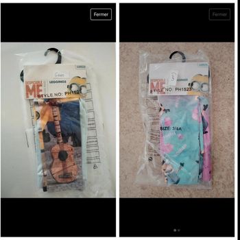 Lot de 2 legging mignon neuf