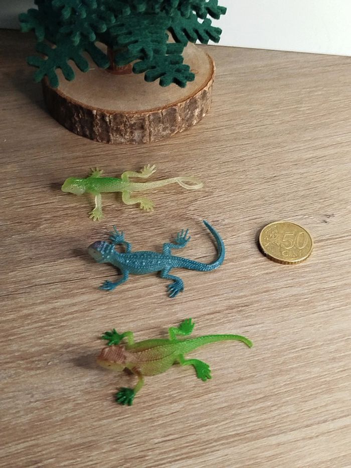 Figurine reptile lot 3 lézards - photo numéro 5