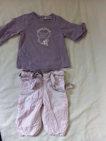 1 ensemble fille 👧 6 mois