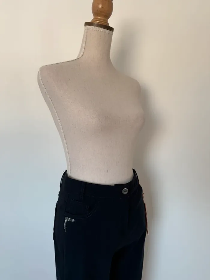 Jean skinny 40 slim pantalon neuf Pants pantalones pantaloni Hosen Broek Calças bleu marine - photo numéro 5