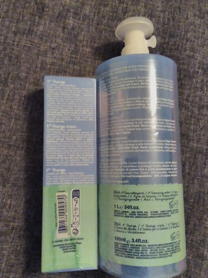 Uriage eau nettoyante +creme change - photo numéro 2