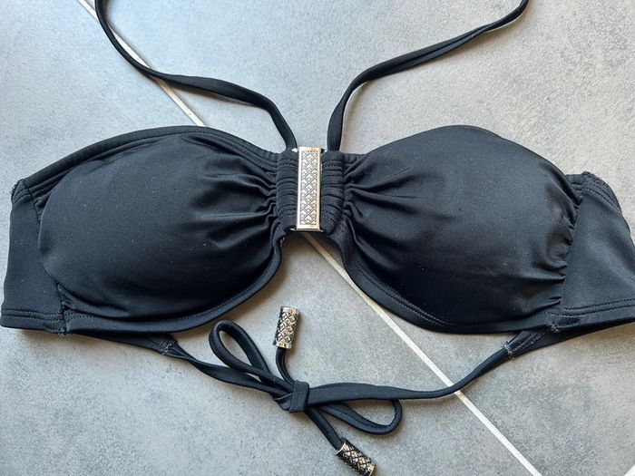 Bandeau haut de maillot de bain noir H&M - photo numéro 2