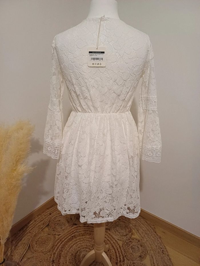 Robe blanche bohème en dentelle neuve Z Studio taille S/M 36/38 - photo numéro 13