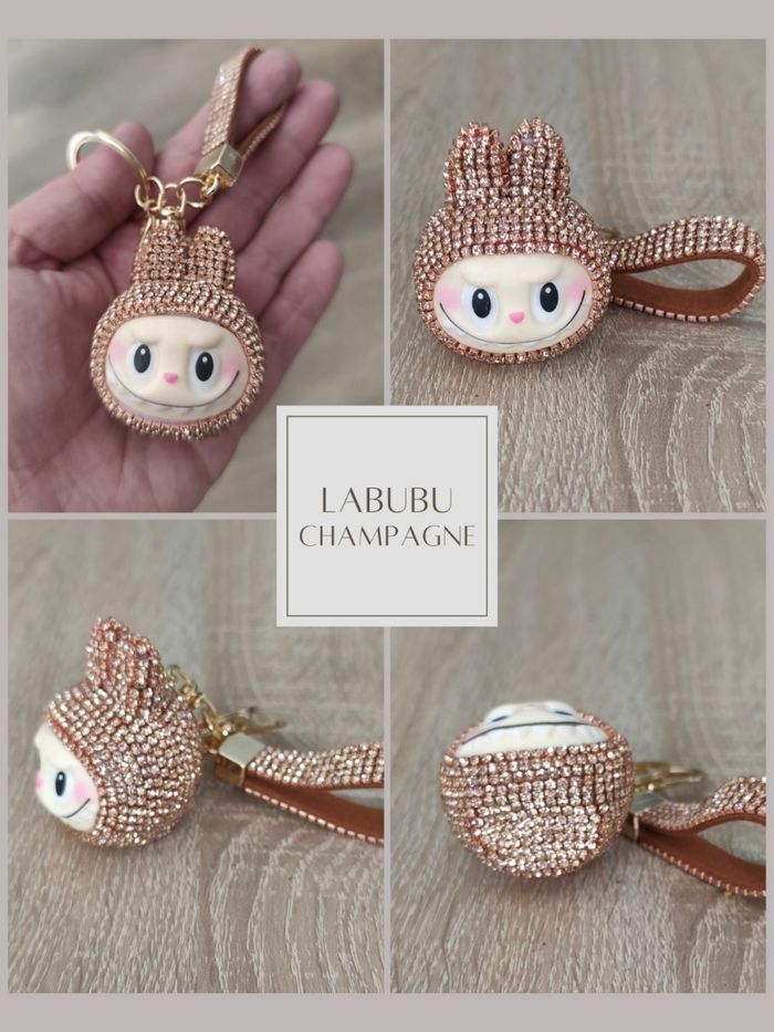 Porte clé- Bijoux de Sac Labubu Strass NEUF - photo numéro 6