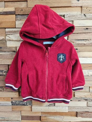 Gilet polaire à capuche garçon 12 mois