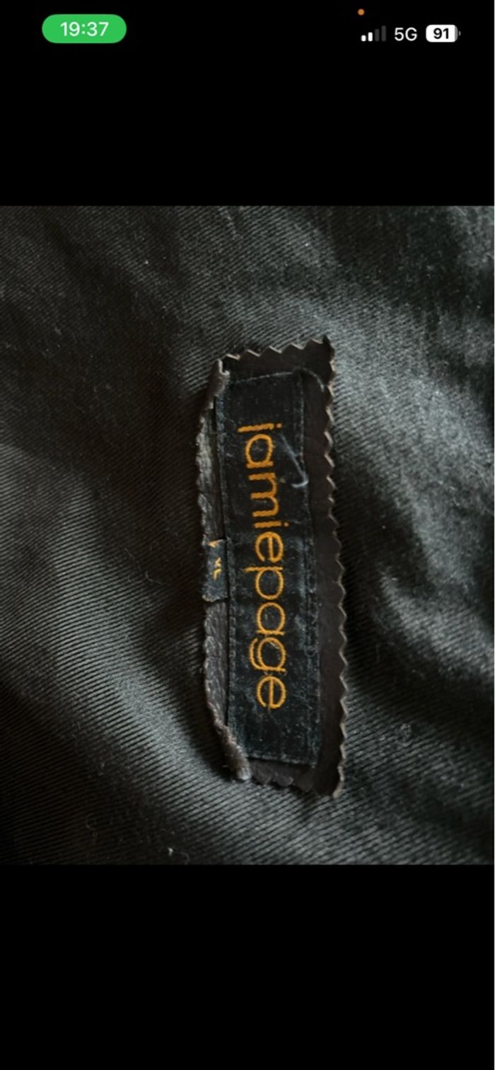 Veste en cuir homme mi-longue marron taille XL Jamiepage - photo numéro 4