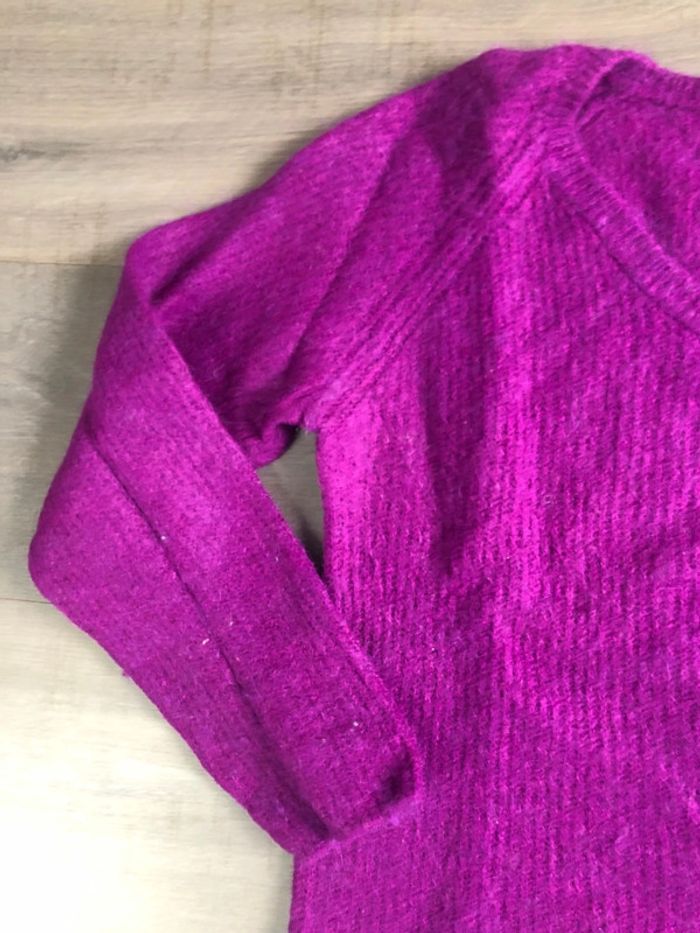 Pull Morgan col v taille S violet lumineux - photo numéro 2