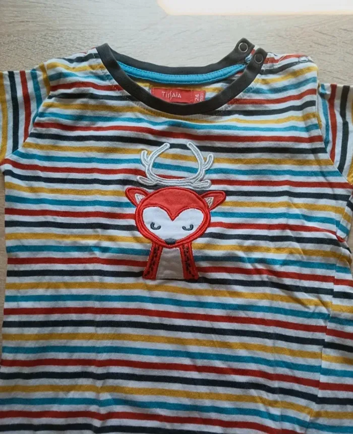 Tee-shirt manches longues tissaia taille 2 ans - photo numéro 2