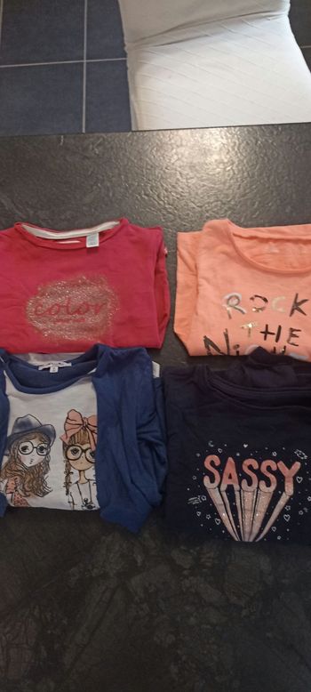 Lots 4 t-shirts manches longues