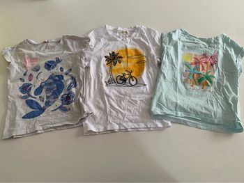 Lot 3 t-shirt manches courtes 8ans (orchestra/DPAM)