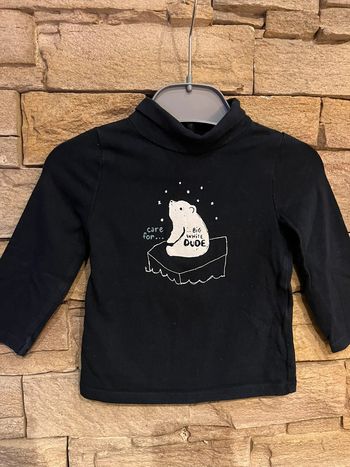 Pull col roulé manches longues taille 12 mois Kiabi