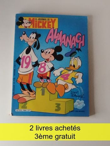 BD jeux humour Almanach Mickey 1984