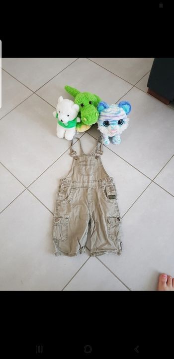 Salopette short pour garçon