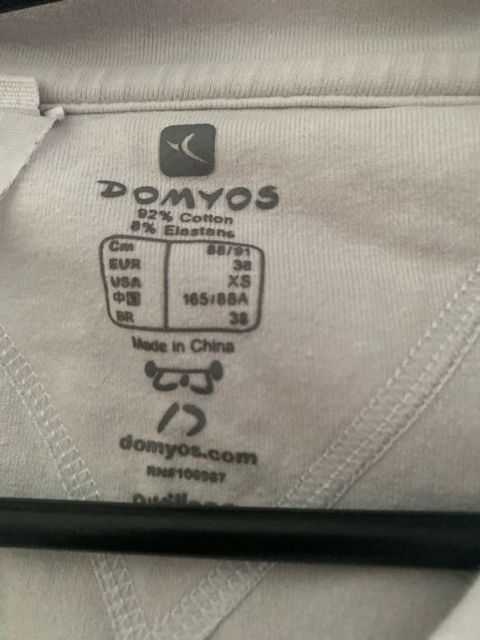 Gilet zippé Domyos Taille 38 - photo numéro 3