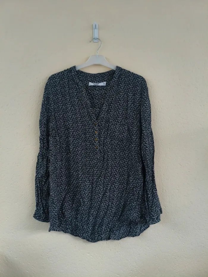 Tunique noire et blanche - LLDR - taille 48