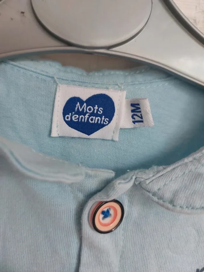 Robe manches courtes Mots d enfants 12 mois - photo numéro 2