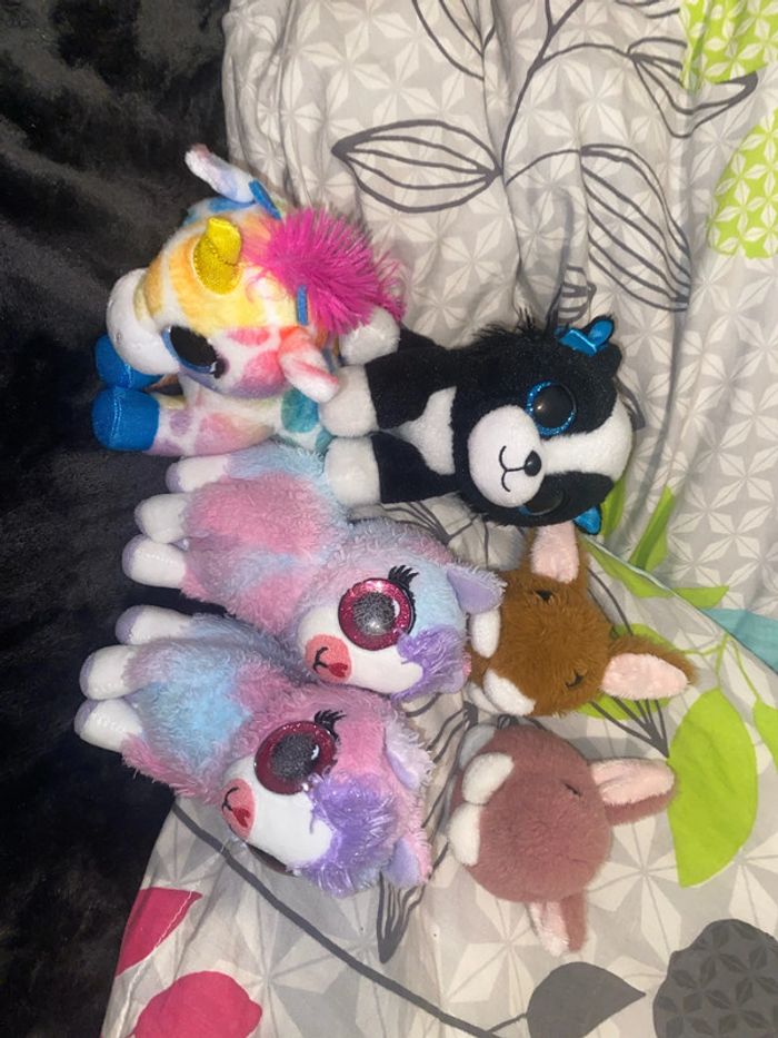 Lot de trois paires de doudous jumeaux/peluche pour jumelles - photo numéro 5
