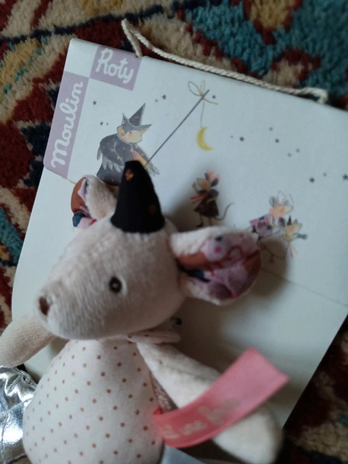 Anneau hochet éveil souris il était une fois moulin roty - photo numéro 11