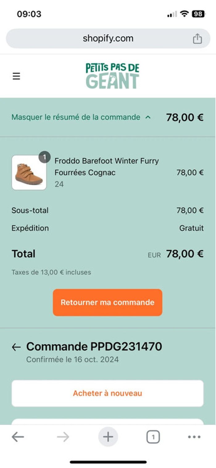 Chaussures fourrees froddo barefoot taille 24 - photo numéro 10