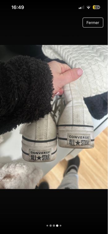 Basket haute blanche converse 