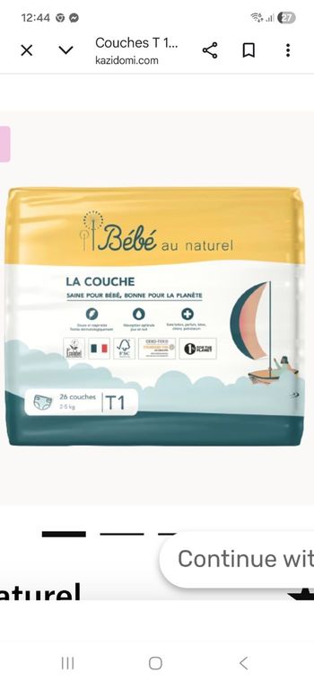 Couche bebe