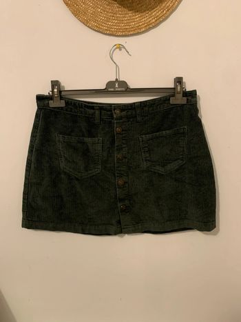 Jupe en velours kaki Only