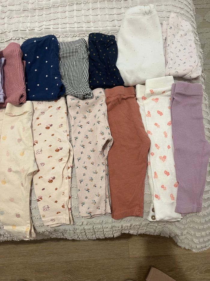Gros lot de 32 pantalons/leggings 6 mois - photo numéro 3