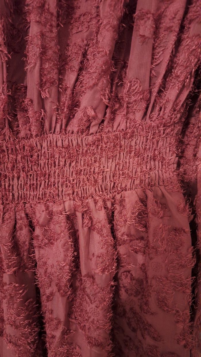 Robe patineuse motifs duveteux bordeaux - photo numéro 9