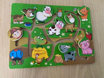 Circuit puzzle en bois
