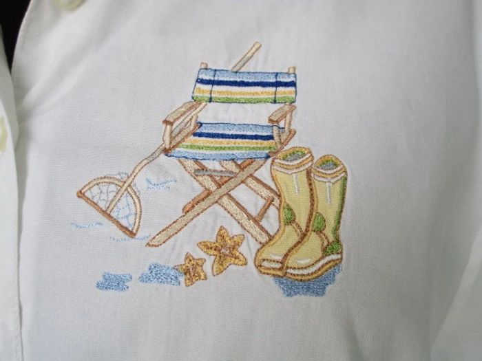 Chemise vintage pêche 44 TBE - photo numéro 4