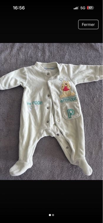 Pyjamas ouverture devant Disney 