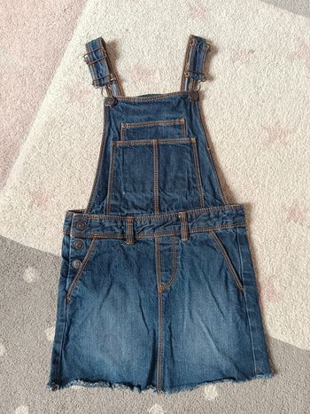 Robe jeans bretelles salopette Fille 5 ans Kiabi