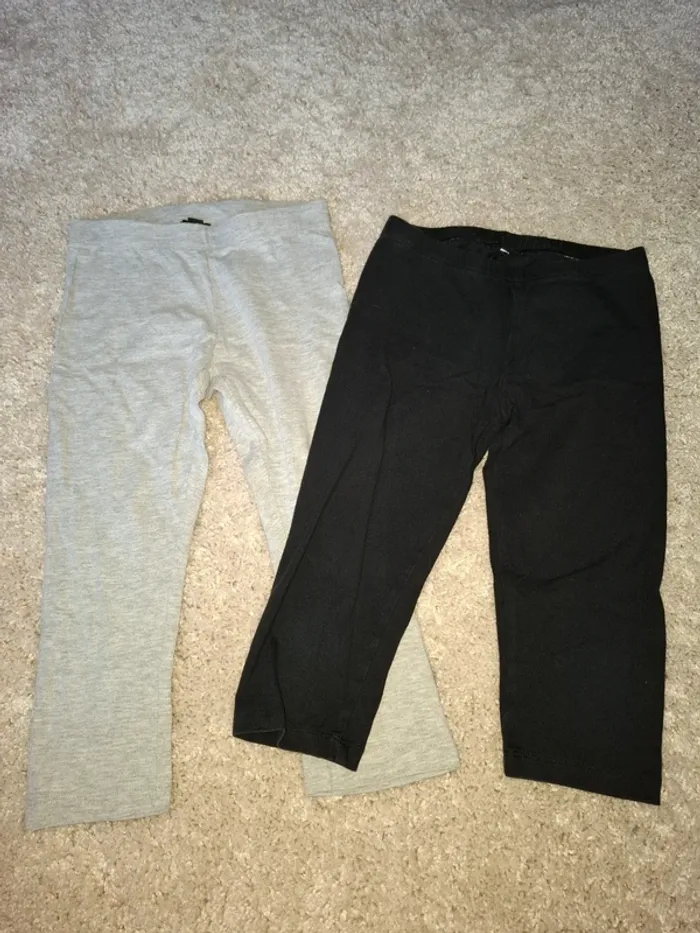 Lot de 2 de leggings 3/4 8 ans