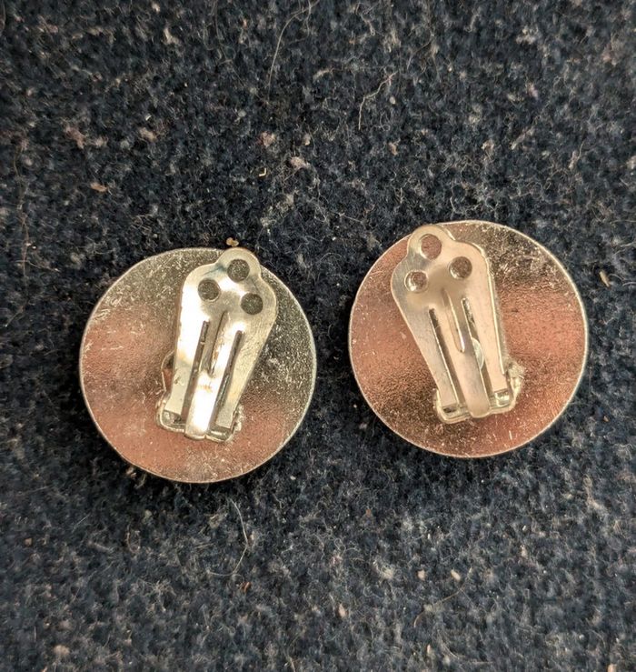 Boucles d'oreilles rondes vintage - photo numéro 2