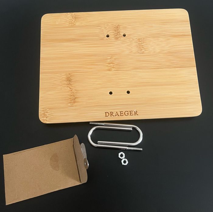 Support / socle en bambou pour calendrier Draeger