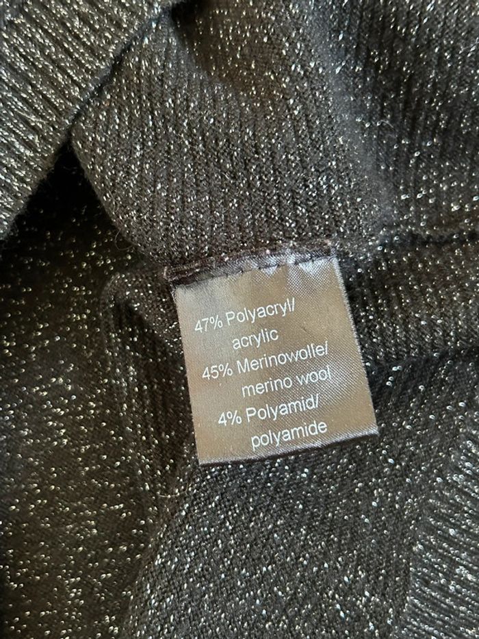 Pull court noir pailleté Cassia taille 38 jamais porté (taille petit) - photo numéro 15