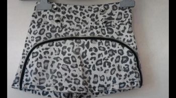 short effet jupe 8ans leopard