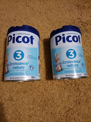 Boite de lait 3 ème âge Picot