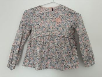 Blouse sergent major fleuri