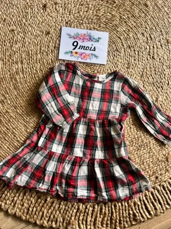 Robe mi saison à carreaux h&m