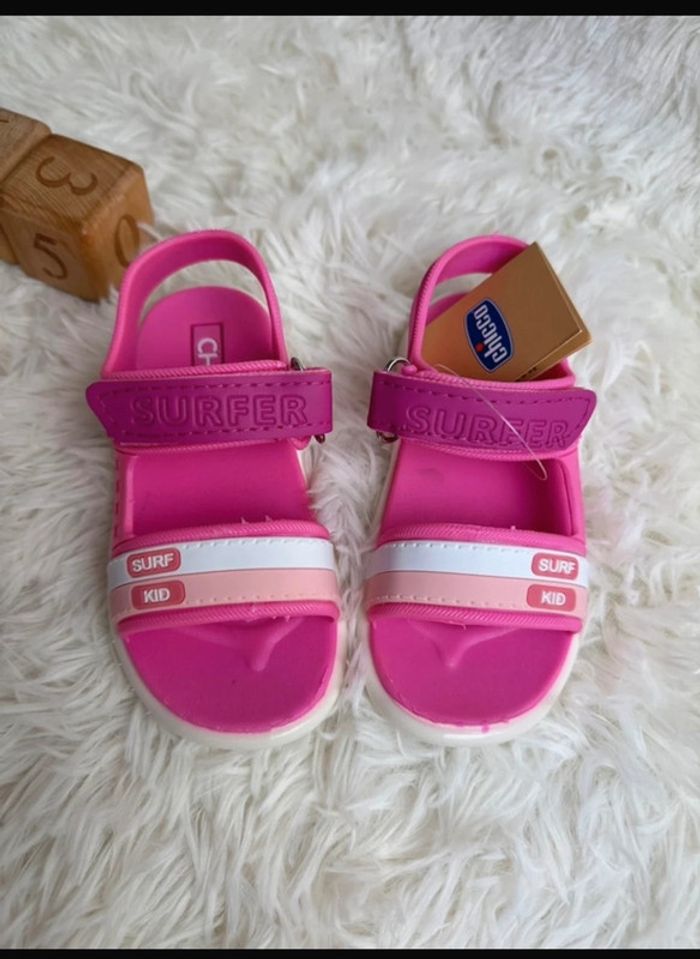 Paire de sandales fille rose Chicco -  Taille 25 - photo numéro 2