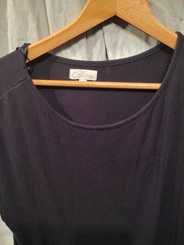 Robe noire de grossesse et d'allaitement taille 46 - photo numéro 3