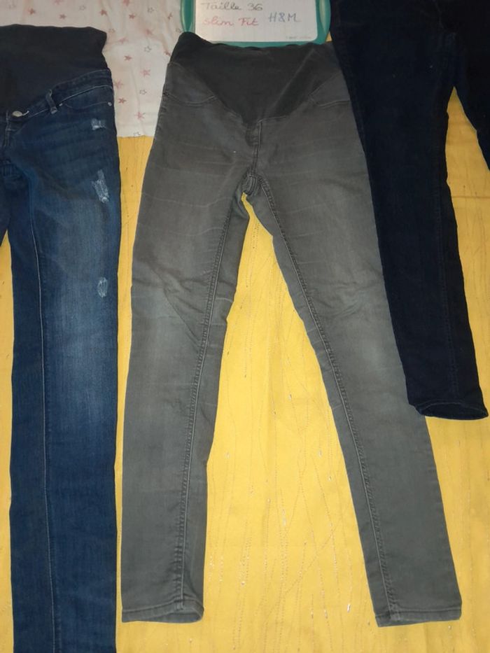 Lot🤰 spécial grossesse 🤰3 jeans slim + 1 chemise de nuit - photo numéro 4
