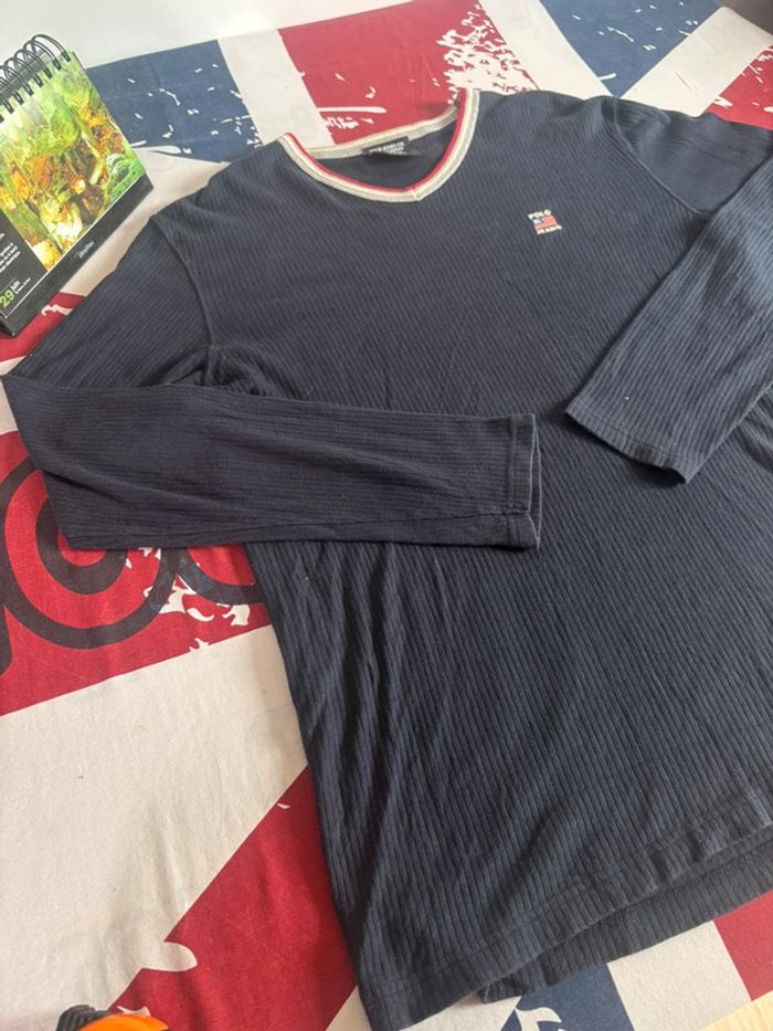 Sweat col V Polo Jeans Cc Ralph Lauren vintage made in nothern Mariana Islands taille Xl/Xxl - photo numéro 4